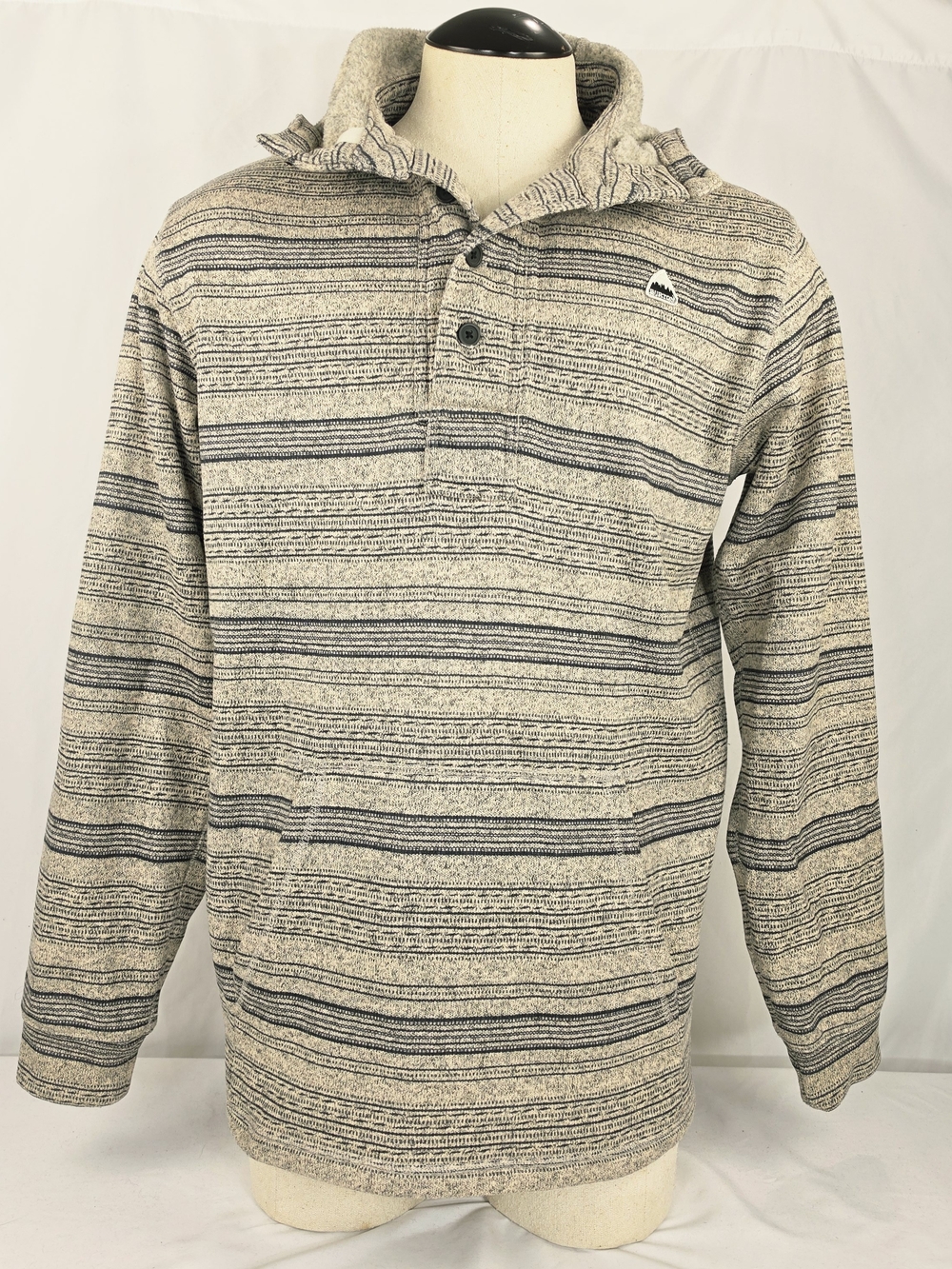 Burton Men's DryRide Button Neck Hooded Sweatshirt